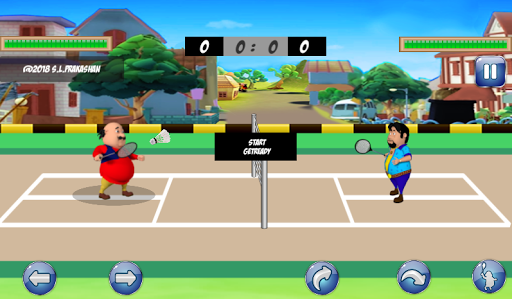 Motu Patlu Badminton - Gameplay image of android game