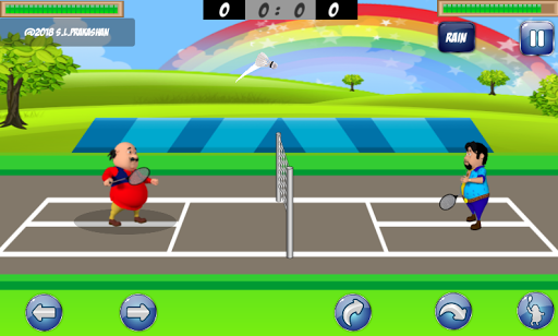 Motu Patlu Badminton - Gameplay image of android game