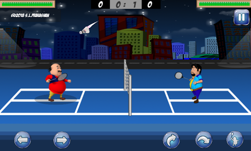 Motu Patlu Badminton - Gameplay image of android game