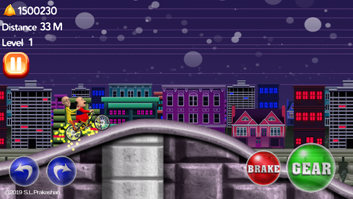 Motu Patlu Hills Biking Game - Gameplay image of android game