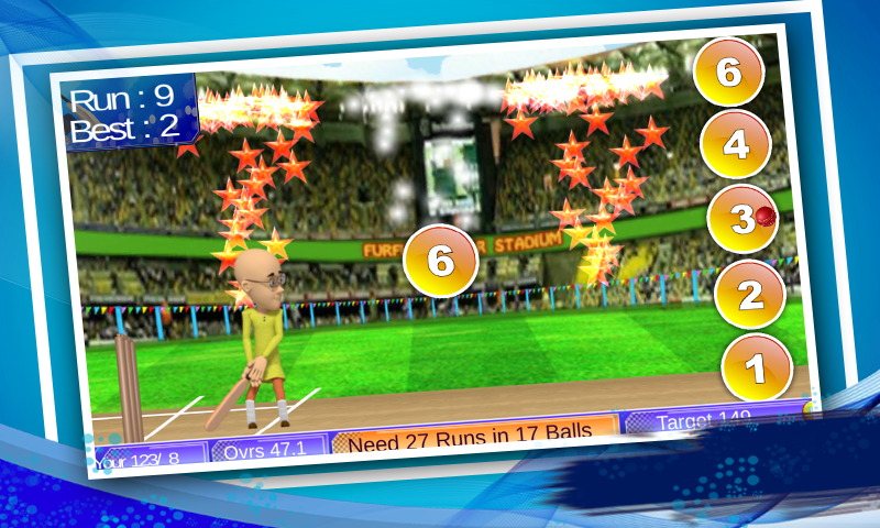 Motu Patlu Cricket Game - عکس بازی موبایلی اندروید