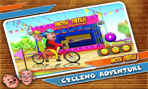 Motu Patlu Cycling Adventure - Gameplay image of android game