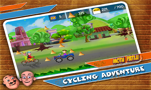 Motu Patlu Cycling Adventure - Gameplay image of android game