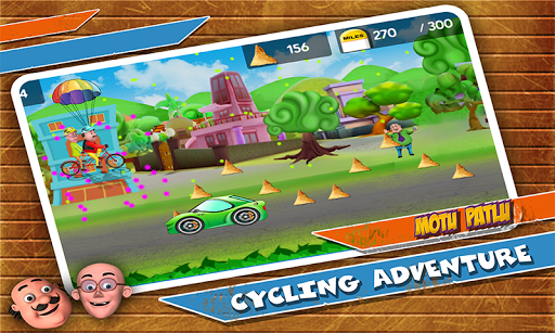 Motu Patlu Cycling Adventure - Gameplay image of android game