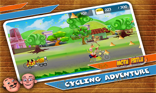 Motu Patlu Cycling Adventure - Gameplay image of android game