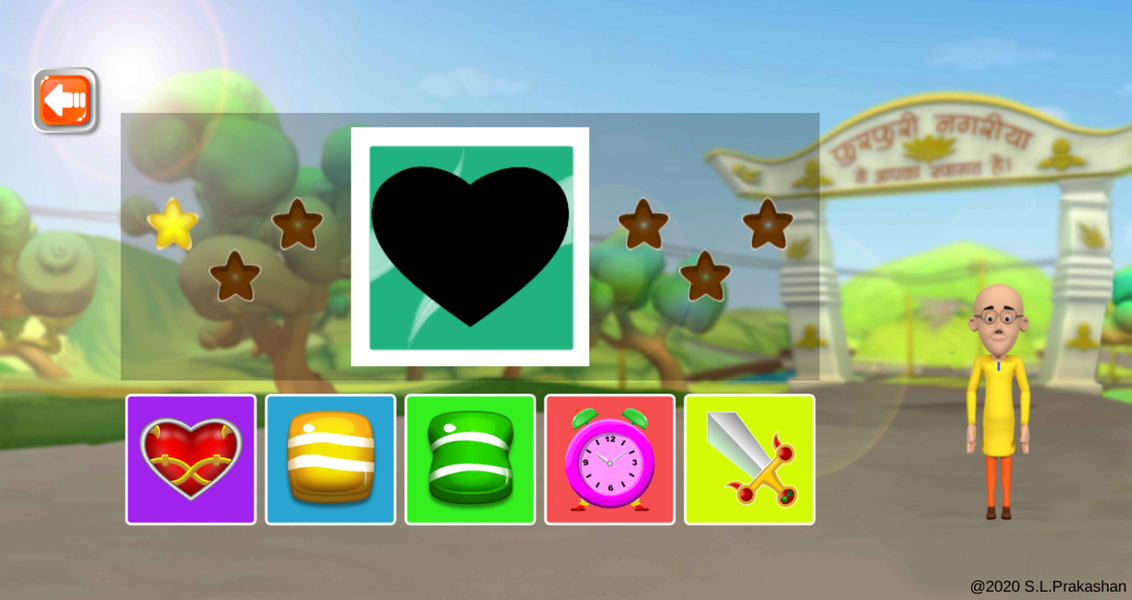 Motu Patlu ABC Learning - Gameplay image of android game