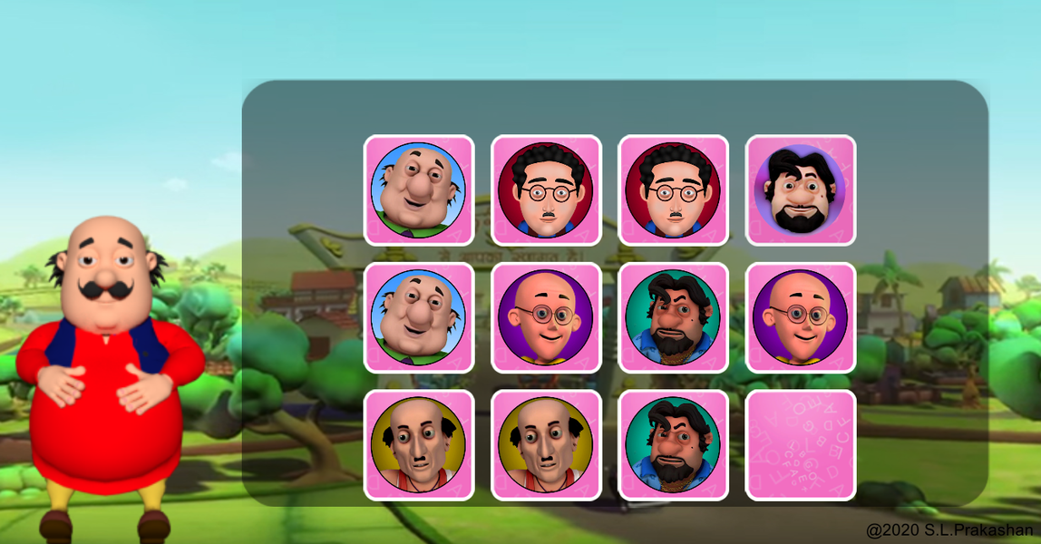 Motu Patlu ABC Learning - Gameplay image of android game