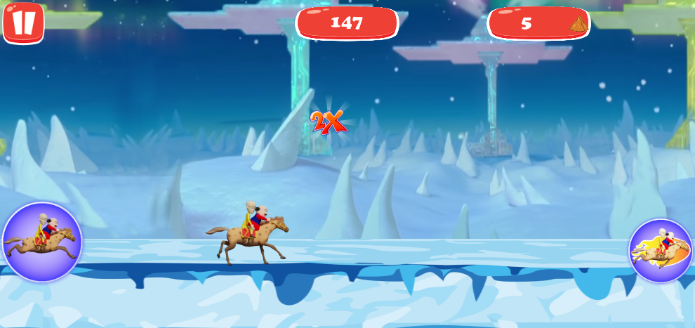 Motu Patlu Horse Riding - Gameplay image of android game
