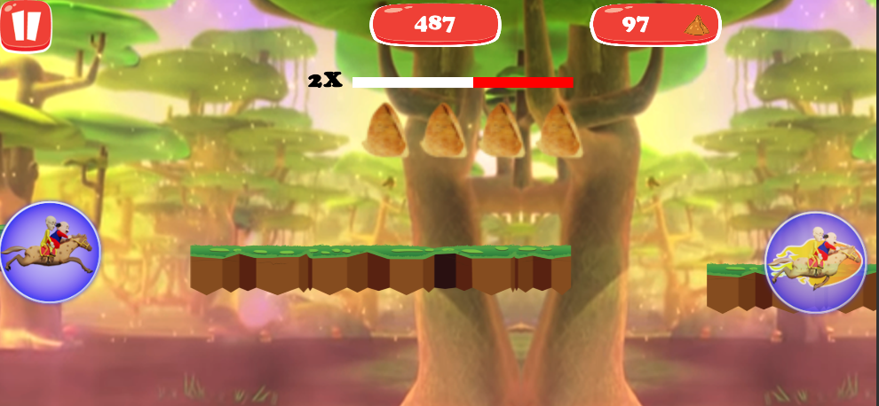 Motu Patlu Horse Riding - Gameplay image of android game