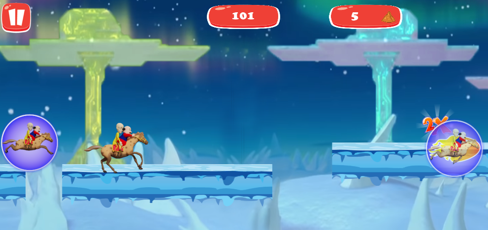 Motu Patlu Horse Riding - Gameplay image of android game