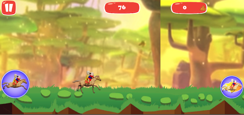 Motu Patlu Horse Riding - Gameplay image of android game