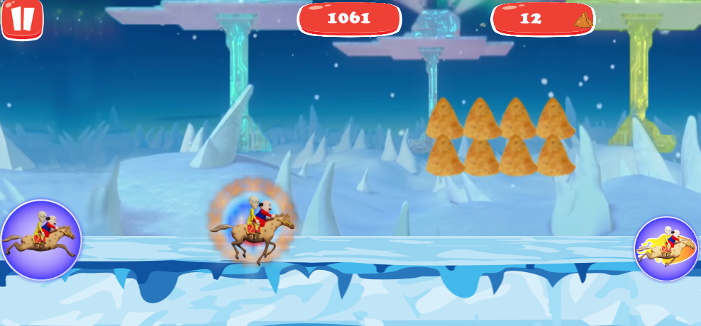Motu Patlu Horse Riding - Gameplay image of android game