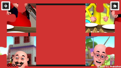 Motu Patlu Jigsaw Puzzle - Gameplay image of android game