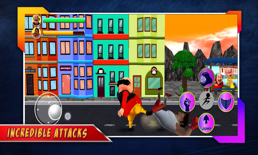 Motu Patlu Kung Fu Kings - Gameplay image of android game