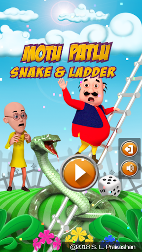 Motu Patlu Snake & Ladder Game - Gameplay image of android game