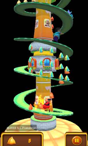 Motu Patlu Tower War Game - Gameplay image of android game