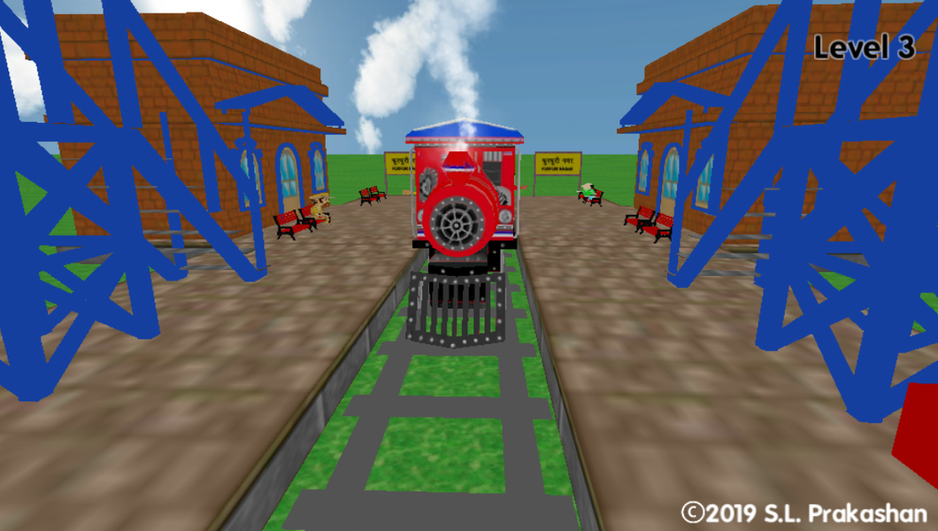 Motu Patlu Train Simulator - Gameplay image of android game