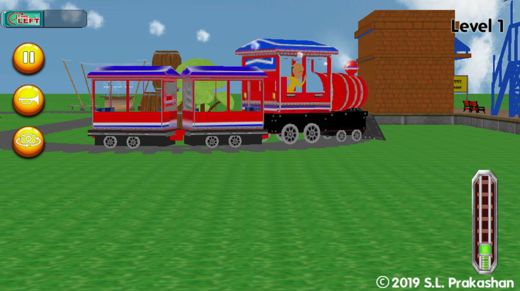 Motu Patlu Train Simulator - Gameplay image of android game