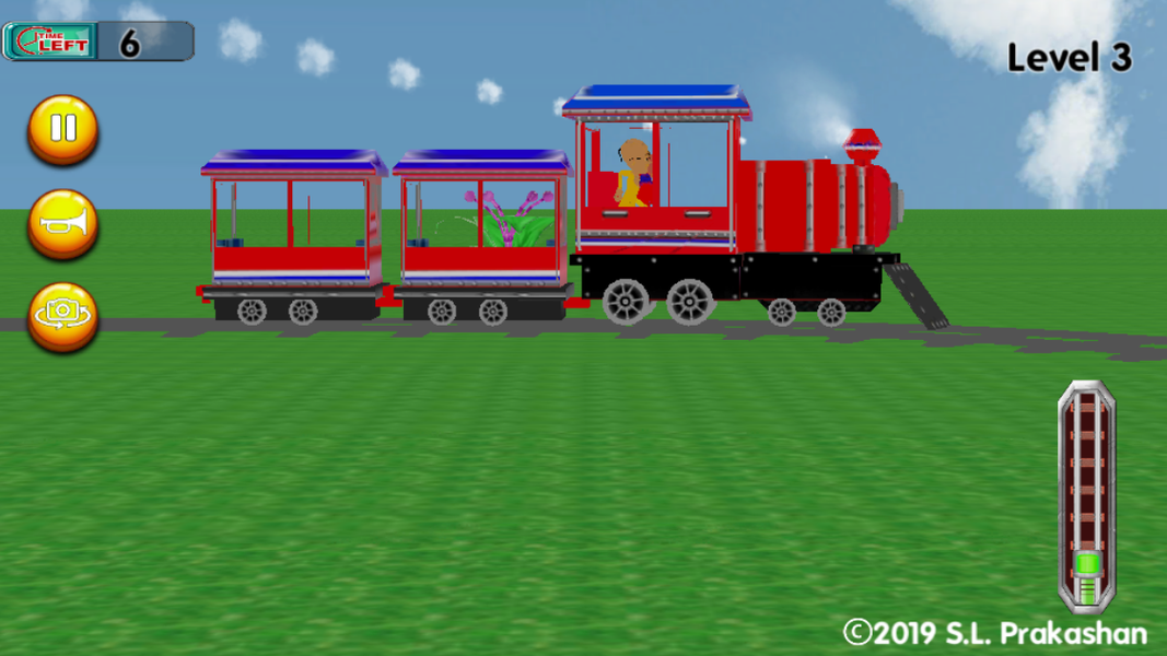 Motu Patlu Train Simulator - Gameplay image of android game