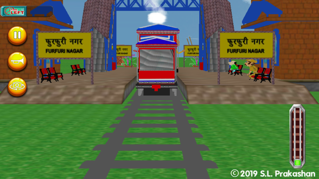 Motu Patlu Train Simulator - Gameplay image of android game