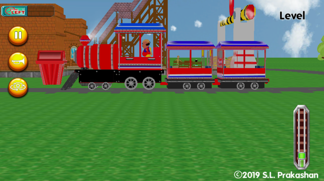 Motu Patlu Train Simulator - Gameplay image of android game