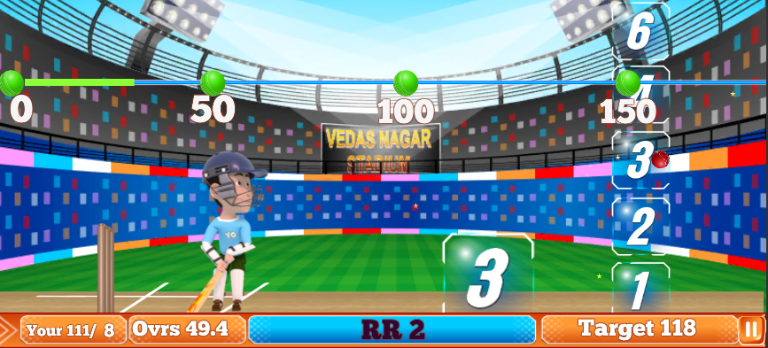 Shiva Cricket Game - Gameplay image of android game