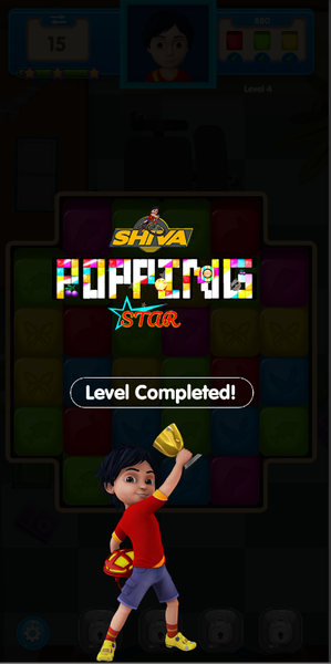Shiva Popping Star - Gameplay image of android game