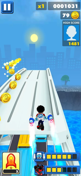Shiva Subway Street Run 3D - Gameplay image of android game