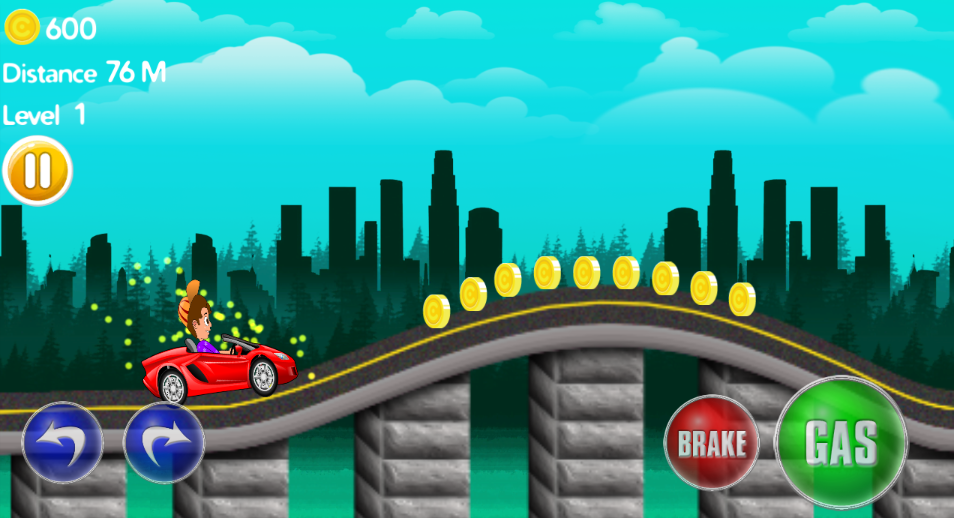 Super Hill Racing - Gameplay image of android game