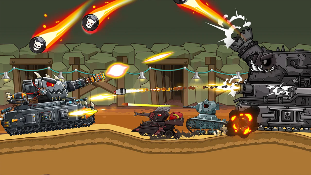 Tank Arena Steel Battle - Gameplay image of android game