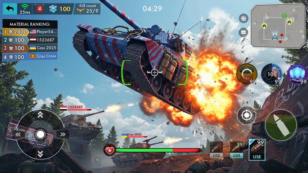 Doomsday Tank:Zombie PVP Brawl - Gameplay image of android game