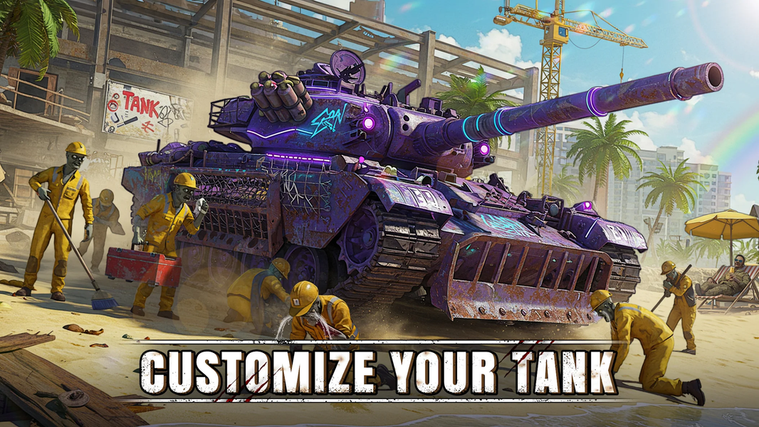 Doomsday Tank:Zombie PVP Brawl - Gameplay image of android game