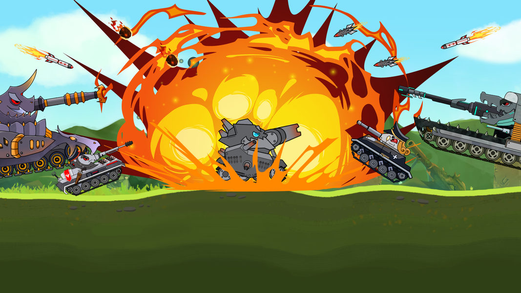 Tank Battle - Tank War Game - Gameplay image of android game