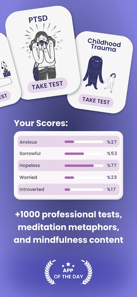 Self Mindfulness: Mental Tests - Image screenshot of android app