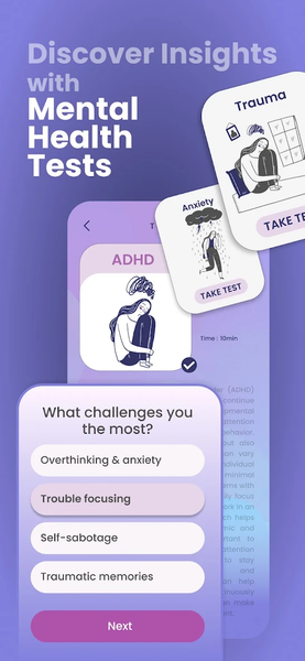 Self Mindfulness: Mental Tests - Image screenshot of android app