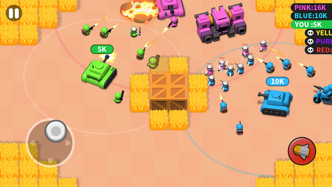 Tank Squad Battle-Warfare King - Gameplay image of android game
