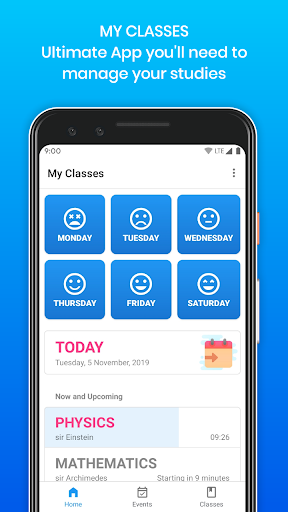 My Classes - Timetable & Study - Image screenshot of android app