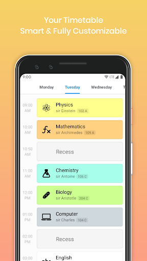 My Classes - Timetable & Study - Image screenshot of android app