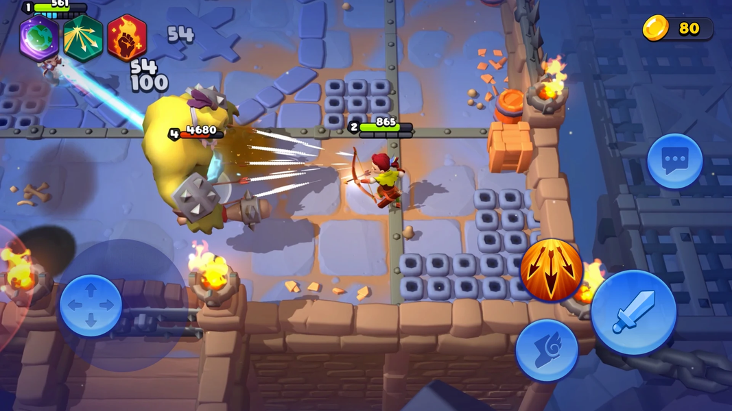 Loot Heroes: Fantasy RPG Games - Gameplay image of android game