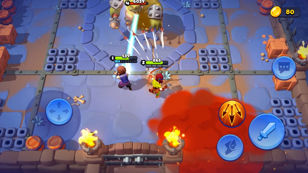 Loot Heroes: Fantasy RPG Games - Gameplay image of android game