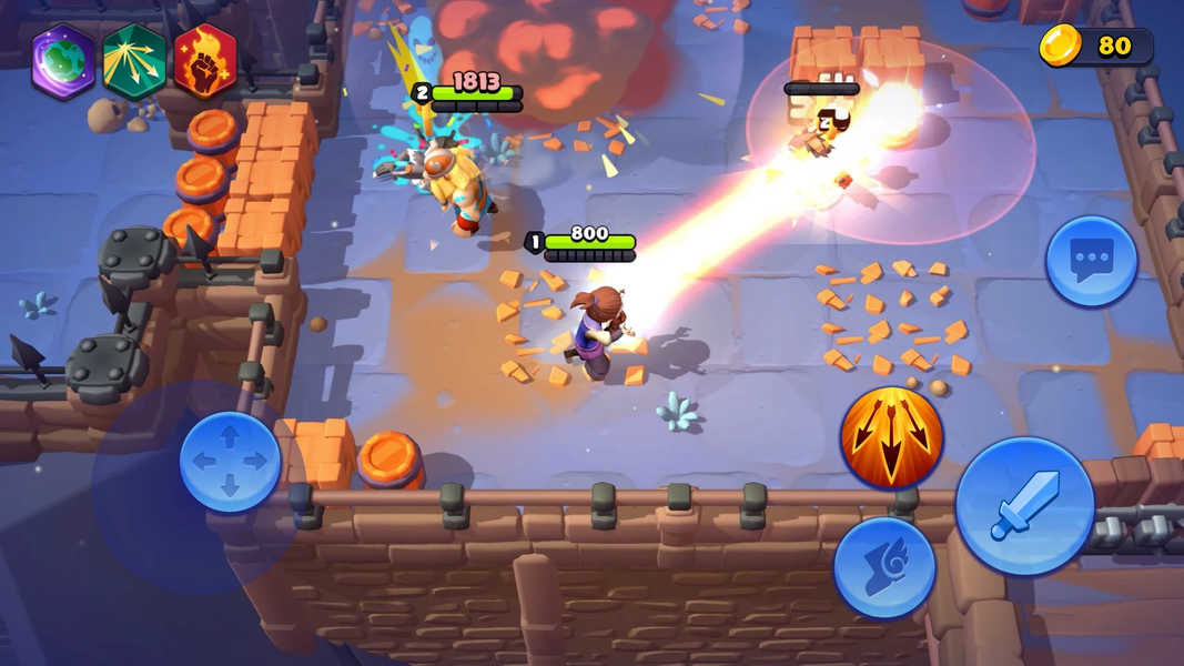 Loot Heroes: Fantasy RPG Games - Gameplay image of android game