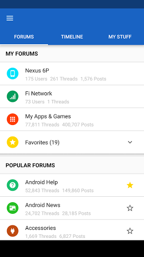 Forums for Android™ - عکس برنامه موبایلی اندروید