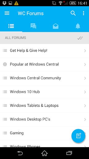 Windows Central Forums - Image screenshot of android app