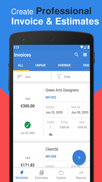 InvoiceTemple: Invoice billing - Image screenshot of android app