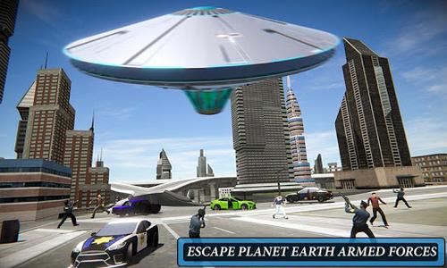 Alien Flying UFO Simulator Space Ship Attack Earth - عکس بازی موبایلی اندروید