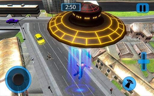 Alien Flying UFO Space Ship - Gameplay image of android game