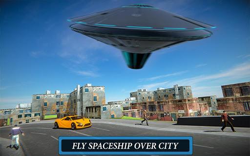 Alien Flying UFO Space Ship - Gameplay image of android game