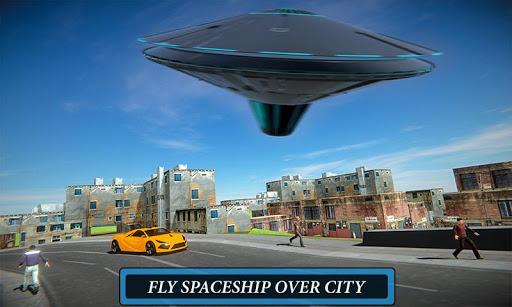 Alien Flying UFO Space Ship - Gameplay image of android game