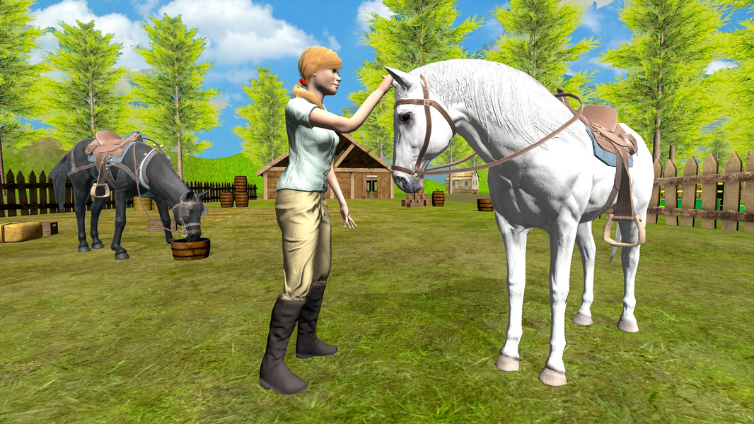 Wild Horse Riding Simulator - Gameplay image of android game