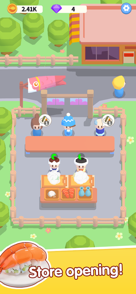 Idle Sushi House - Gameplay image of android game